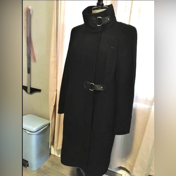 Mango Wool Coat, size large, black - Picture 2 of 4